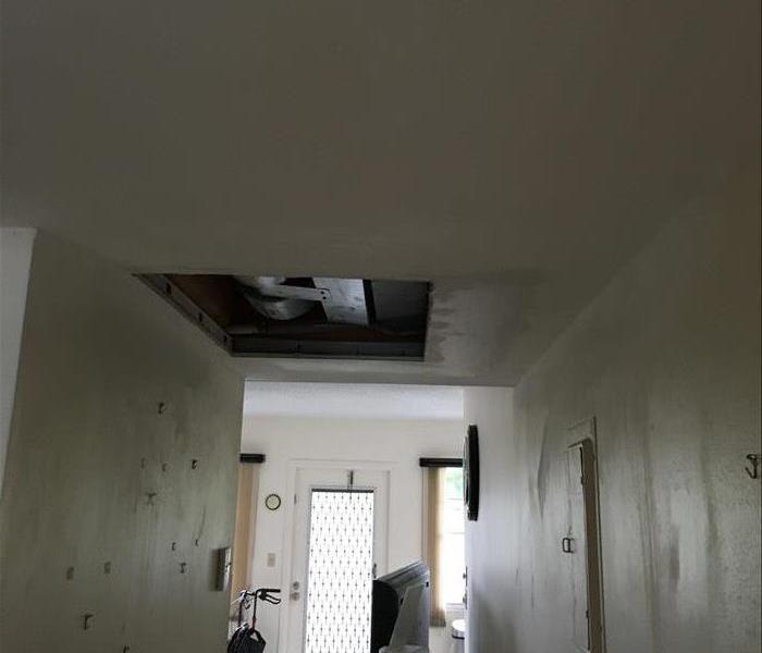 Removed materials from the ceiling of a Deerfield Beach, FL home